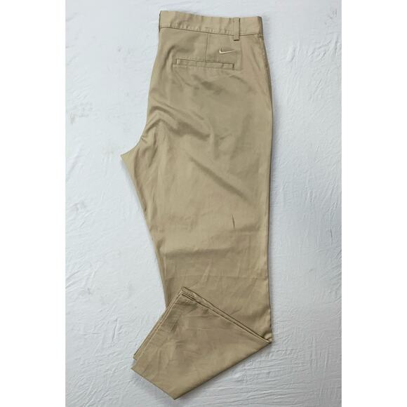 Nike Golf Dri-Fit Flat Front Performance Stretch Chino Pants. Beige, Men's 38X30 - Picture 1 of 9